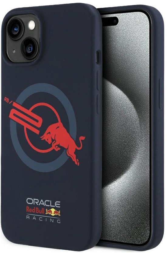 Red Bull Siliconen Orbr20 Logo Hoesje Voor Iphone 15 Voor Magsafe Met Dubbele