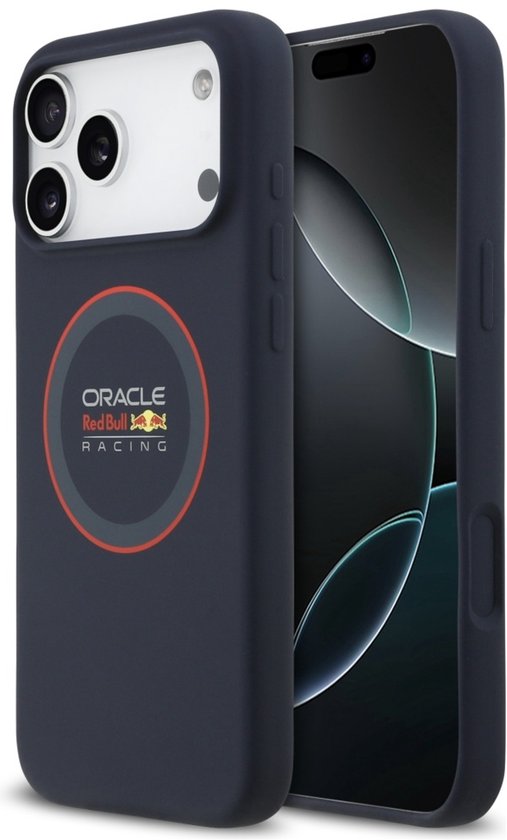 Red Bull Siliconen Rode Ring Hoesje Voor Iphone 17 Pro Max Magsafe Luxury van Merkloos