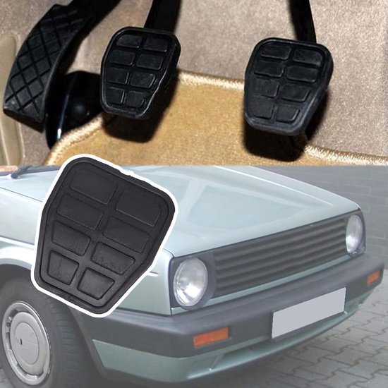 Rem Pedaal Cover - Koppeling Pedaalhoes - Auto Rijden - Rubberen Grip - 2 stuks - Zwart