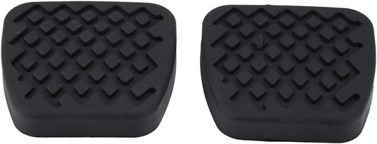 Rempedaal Rubber - Pedaalhoes Pedaalrubber - Auto Rijden - Antislip Grip - Standaard Maat - Zwart