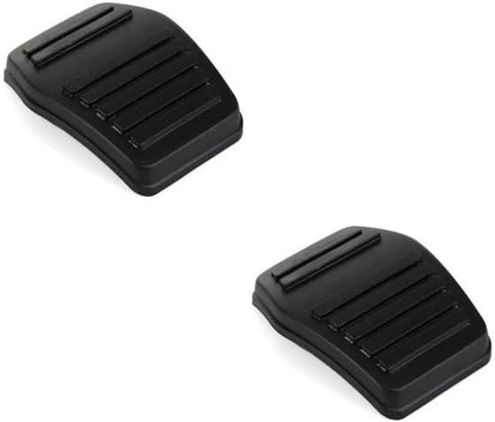 Rempedaal Rubbers - Pedaalhoezen Set - Voertuig Onderhoud - Directe Pasvorm - 2 Stuks - Zwart