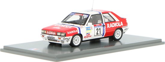 Renault 11 Turbo Spark Modelauto 1:43 1987 Paul Rouby / Jean-Louis Martin SF146 Rally de Corse - van Renault