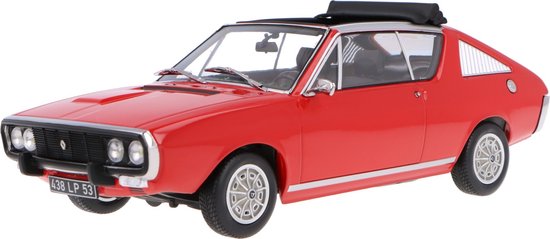 Renault 17 Gordini Découvrable 1975 Rood - Norev modelauto 1:18 van Renault