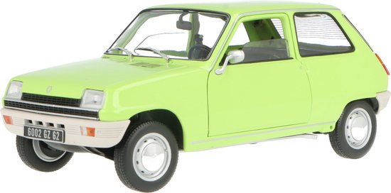 Renault 5 1972 Light Green, Norev 1:18 Diecast van Renault