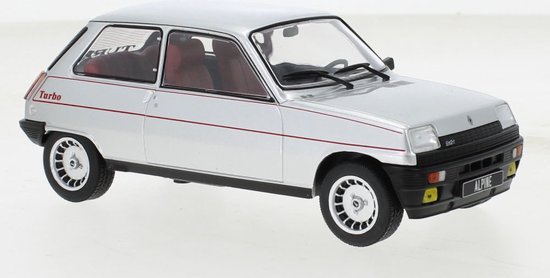 Renault 5 Alpine Turbo, zilver, 1982 WhiteBox 1:24 van Whitebox