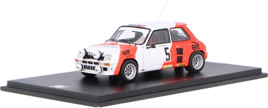 Renault 5 Turbo Spark Modelauto 1:43 1982 Alain Prost / Jean-Marc Andrié Team Marlboro SF197 Rally van Renault