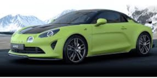 Renault Alpine A110 R Turini 2025 Matte Acide Groen Model 1/43 Norev van Norev