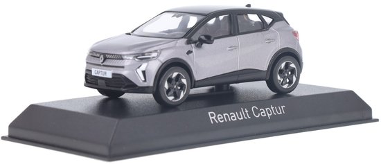 Renault Captur 2024 Oyster Grijs Zwart Model 1/43 Norev 517767 van Merkloos