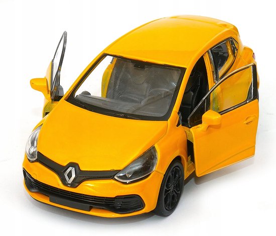 Renault Clio RS Modelauto 1:34 Geel Metaal - Welly van Welly