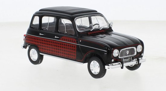 Renault R4L Parisienne 1964 Zwart / Rood van Merkloos