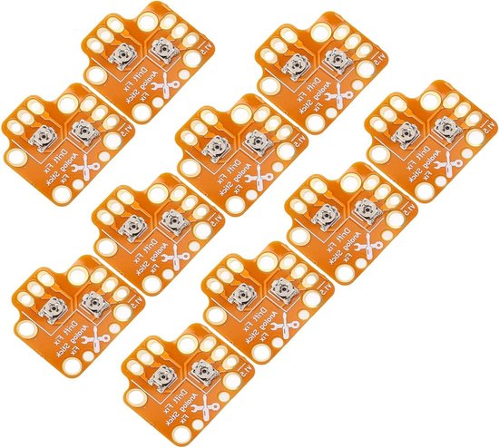 Reparatiebord Joystick Drift - Controller Onderdelen - Controller Onderhoud - Verstelbare Kalibratie - 10 Stuks - Goudkleurig