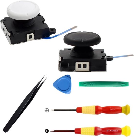 Reparatieset TMR Joysticks voor Switch/Switch OLED Joy-Con/Lite Controller met Gereedschap - Geen Drift van Merkloos