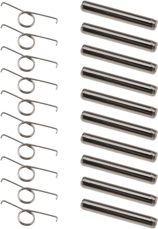 Reserveveren Controller - Trigger Veren - PS5 Controller Reparatie - Roestvrij Slijtvast Metaal - 10 sets - Zilver van Merkloos