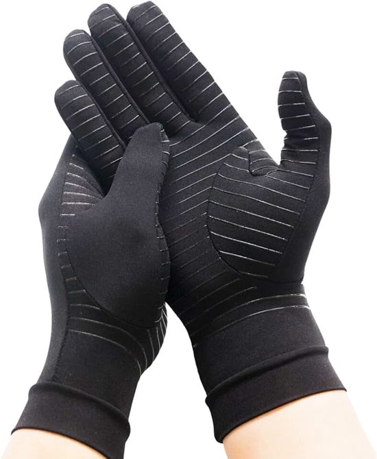 Reuma Artritis Handschoenen met Vingertoppen - voor Artrose, RSI, Artritis, Tendinitis, Carpaal Tunnel Syndroom (Small)