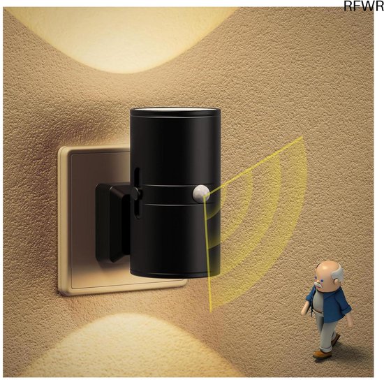 RFWR® Dimbaar Nachtlampje met Bewegingssensor en 3 Verlichtingsmodi voor Binnenruimtes van RFWR