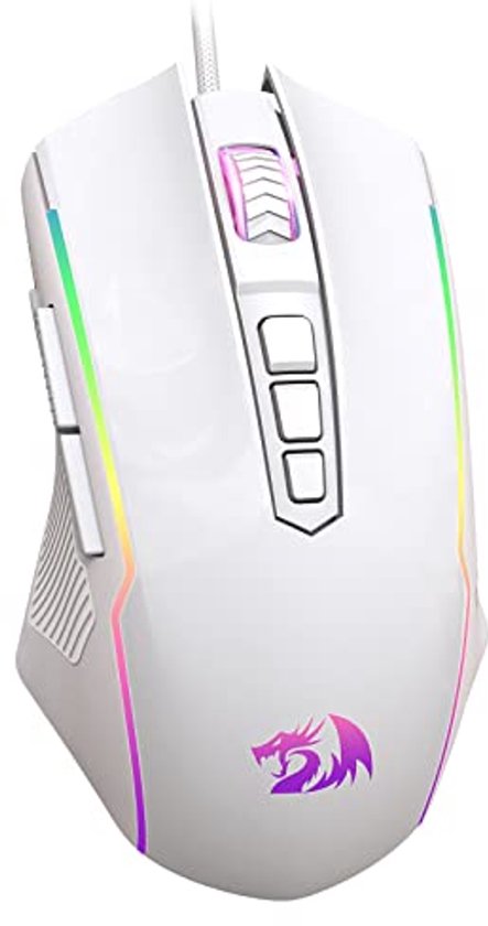 RGB Gaming Muis met 9 Programmeerbare Macroknoppen en 8000 DPI - Ideaal voor PC Gaming van Merkloos