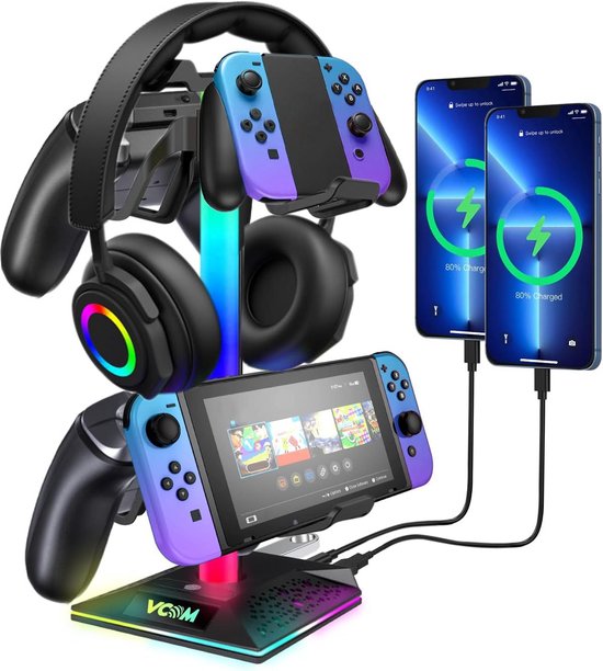 RGB Headset Standaard met Verlichting van Merkloos