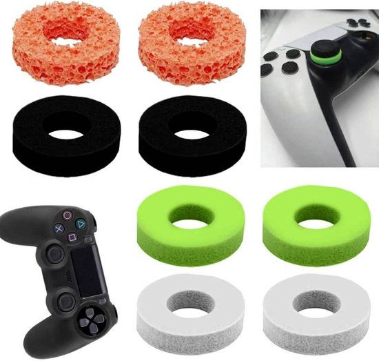 Richting Assistent Ringen - Controller Ringen - Precisie Gamers - Drie Weerstandsniveaus - 8 Stuks - Meerkleurig