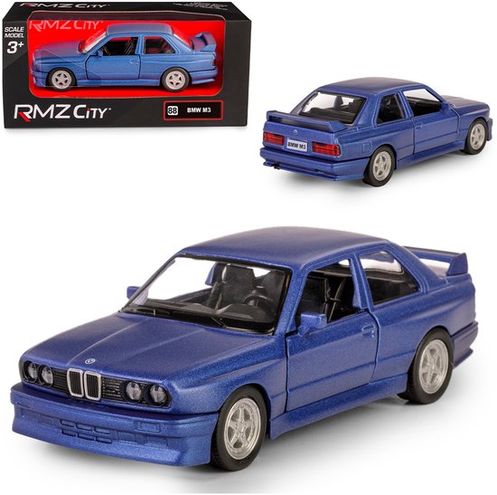 RMZ Speelgoedauto BMW M3 E30 (1986-1991) Mat Blauw 1:32 van RMZ City