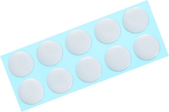 Ronde Muis Voeten Skates Pads 0.6mm voor Gaming Muis - Vervangingsset Wit - 10 Stuks van Merkloos