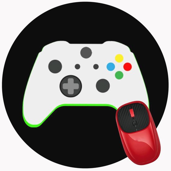 Ronde Muismat met Racevlaggen en Antislip Rubberbasis - Premium Getextureerde Muismat voor Computer en Laptop - 20 cm van Merkloos