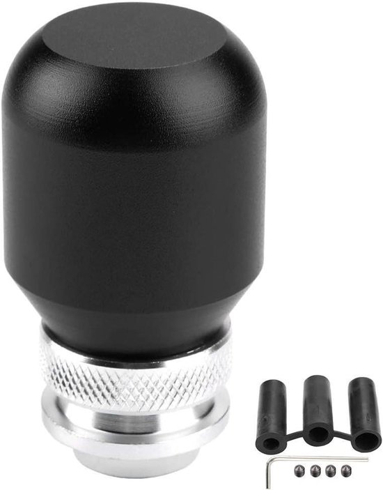 Ronde Versnellingspook - Schakelknop Auto - Auto Interieur Upgraden - Universele Montage - 10 cm Diep - Zwart