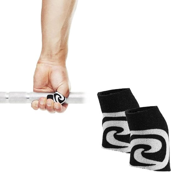 Rx Duimbrace, 1 paar, Krachttraining Duimbescherming 1,5 mm neopreen, Haakgreepbescherming, Maat:L/XL