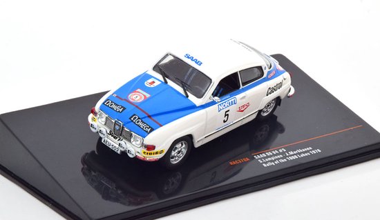 Saab 96 V4 #5 Rally of the 1000 Lakes 1976 - 1:43 - IXO Models van Merkloos