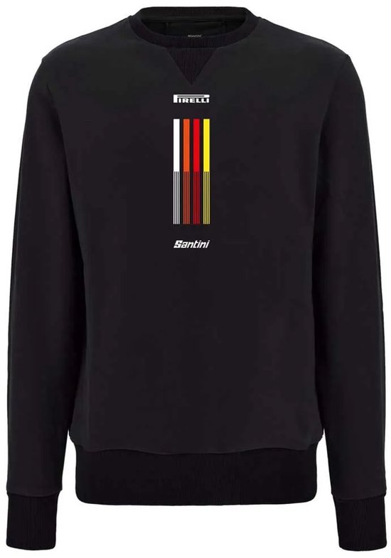 Santini Pirelli Tape Sweatshirt Zwart S Man