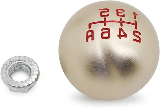 Schakel Pookknop - Versnellingspook Aluminium - Soepeler Rijden - Comfortabele Grip - M10x1.5 Draad - Titanium