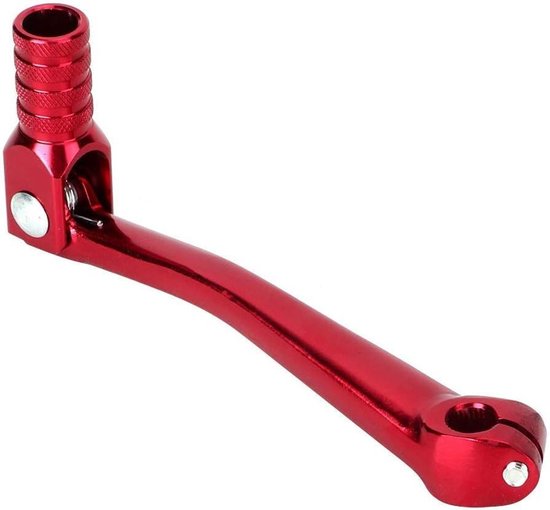 Schakelhendel Motor - Versnellingspook Vouwbaar - Motorrijden - CNC Aluminiumlegering - 150 mm - Rood van Merkloos