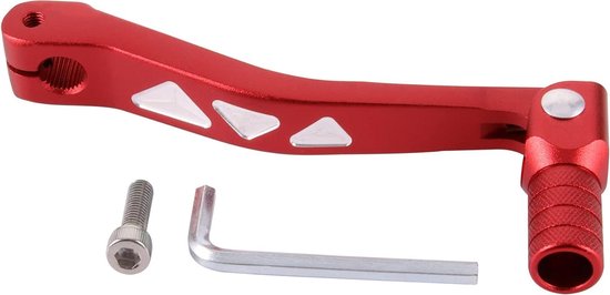 Schakelhendel Motorfiets - Vouwbare Versnellingspook - Trekken en Schakelen - Aluminiumlegering Duurzaam - 12mm Installatiegat - Rood van Merkloos