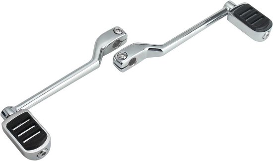 Schakelhendel Set - Hiel Teen - Motor Rijden - Duurzaam Aluminium - 1 Set - Chroom