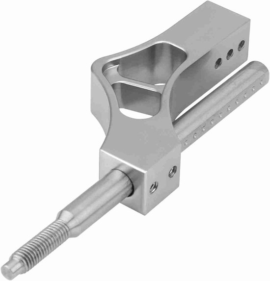 Schakelhendel Verlenging - Verstelbare Hendel - Soepeler Schakelen - Verstelbare Hoogte - 70mm Hoogte - Zilver