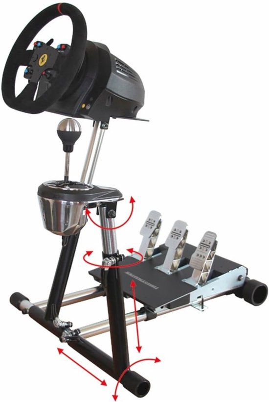 Schakelhendelhouder - Versnellingspook standaard - Race simulatie - 360 graden draaibaar - 50 cm pakket - Zwart