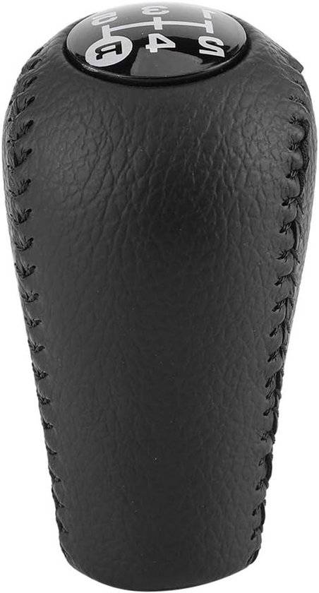 Schakelknop 5 Versnellingen - Pookknop Handbal - Auto Interieur - Hoogwaardig Leer - 136 Gram