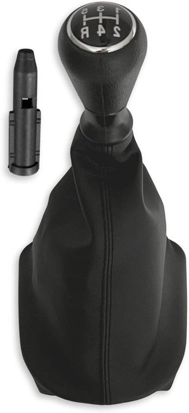 Schakelknop 5 versnellingen - Pookknop met hoes - Auto Versnellen - Complete set met hoes - 1 stuk - Zwart van Merkloos