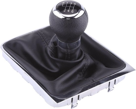 Schakelknop 6 versnellingen - Pookknop auto - Auto interieur - Ergonomisch design - 168 gram - Zwart