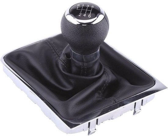 Schakelknop 6 versnellingen - Pookknop auto - Auto interieur - Ergonomisch design - 168 gram - Zwart