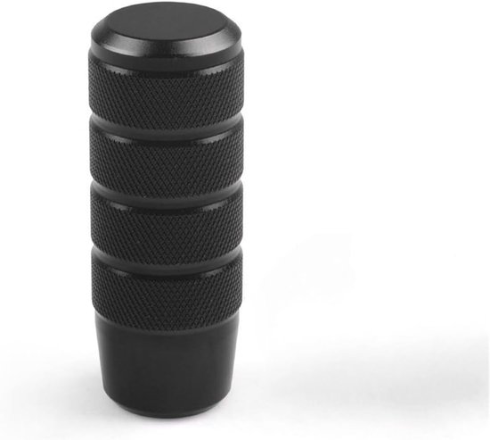Schakelknop Afdekking - Versnellingspook Aluminium - Auto Interieur - Universele Pasvorm - 95MM Lengte - Zwart