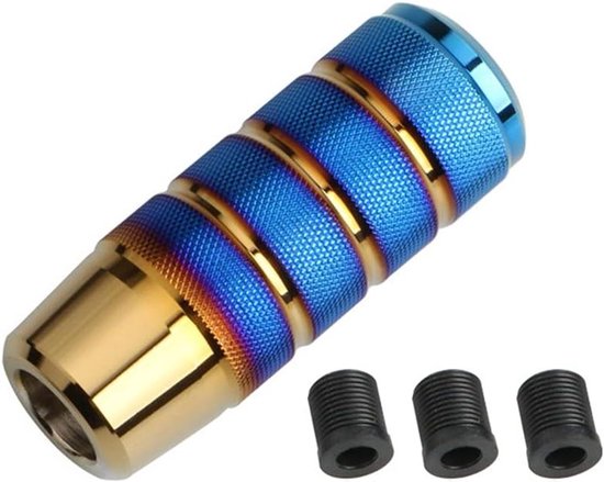 Schakelknop Aluminium - Versnellingspook - Auto Interieur - Gestroomlijnd Ergonomisch - 95 cm - Blauw