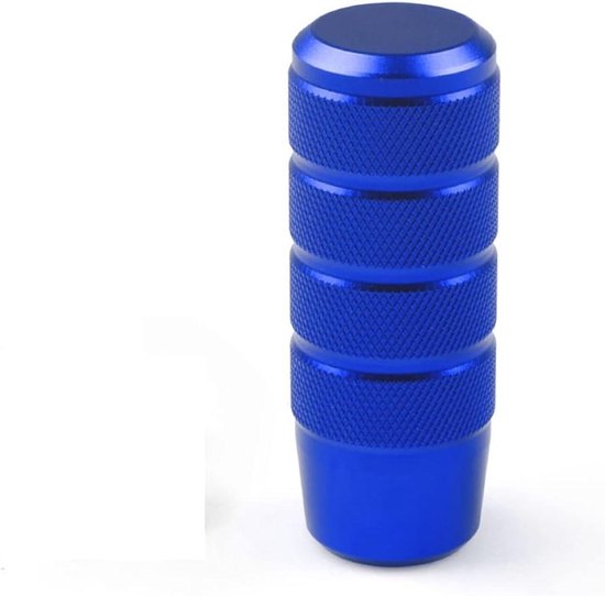 Schakelknop Aluminium - Versnellingspook - Auto Interieur - Universele Pasvorm - 95 mm Lengte - Blauw