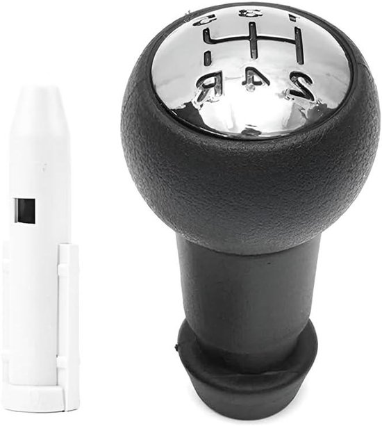 Schakelknop Auto - Pookknop Handbak - Comfortabel Rijden - Universele Pasvorm Adapter - 10cm Lengte - Zwart van Merkloos