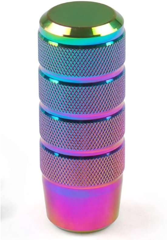 Schakelknop Auto - Versnellingspook Aluminium - Rijcomfort Verbeteren - Universele Pasvorm - 95 mm Lengte - Neo Chrome