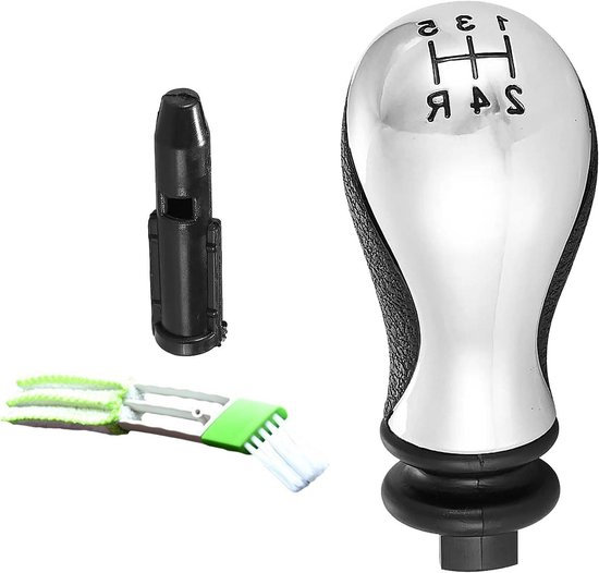 Schakelknop Auto - Versnellingspook Handmatig - Soepel Schakelen - Roestvrij Staal Kunststof - 5 Versnellingen - Zwart van Merkloos