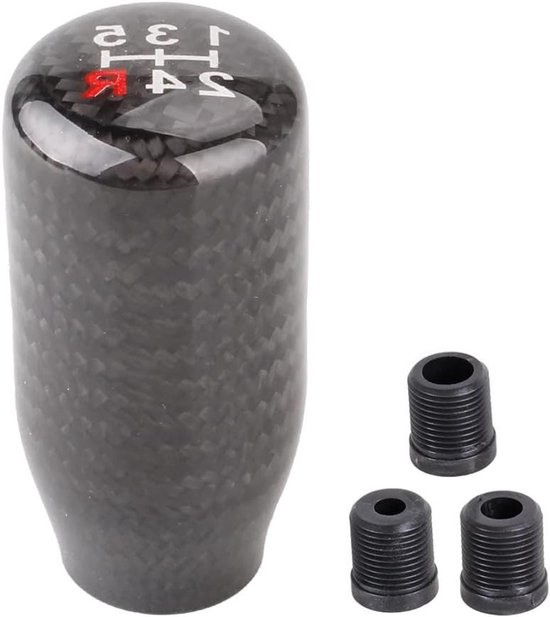 Schakelknop Auto - Versnellingspook Handvat - Handmatig Schakelen - 5 Versnellingen Weergave - Universele Pasvorm - Zwart van Merkloos