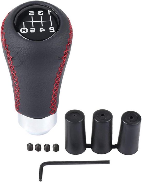 Schakelknop Auto - Versnellingspook Hendel - Soepel Schakelen - Universeel Ontwerp - 8-12 mm - Rood