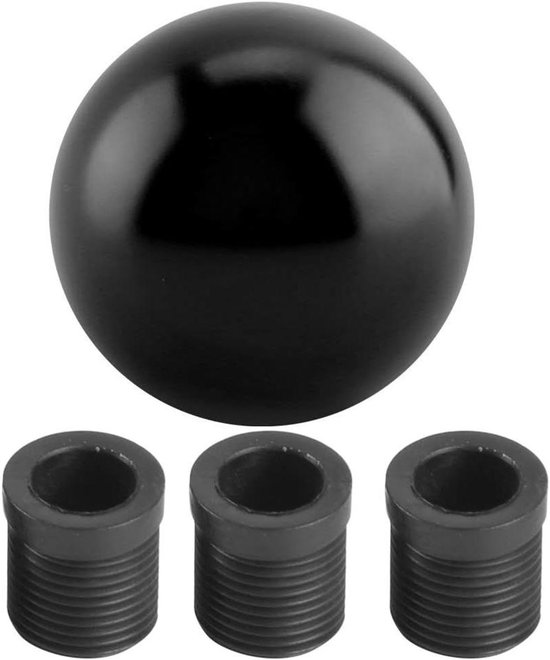 Schakelknop Auto - Versnellingspook Knop - Soepeler Schakelen - Met 3 Adapters - Universeel - Zwart van Merkloos