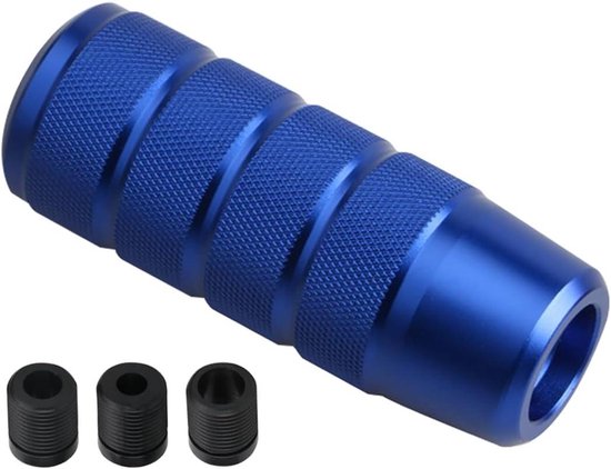 Schakelknop Auto - Versnellingspookknop - Comfortabel Rijden - Aluminium Verzwaarde Knop - 95 mm - Blauw