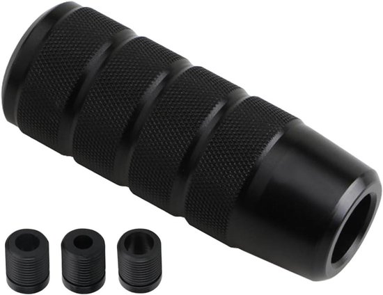 Schakelknop Auto - Versnellingspookknop - Comfortabel Schakelen - Aluminium Verzwaarde Knop - 95 mm - Zwart van Merkloos